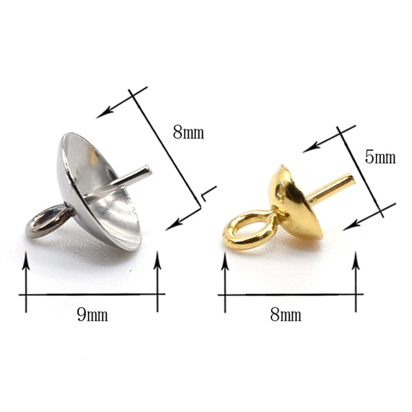 Pendant stainless steel pearl