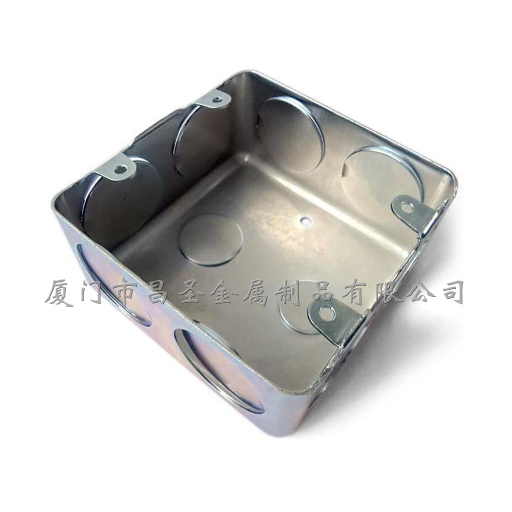 厦门金属制造厂家五金冲压件冷轧板 预埋盒镀彩锌