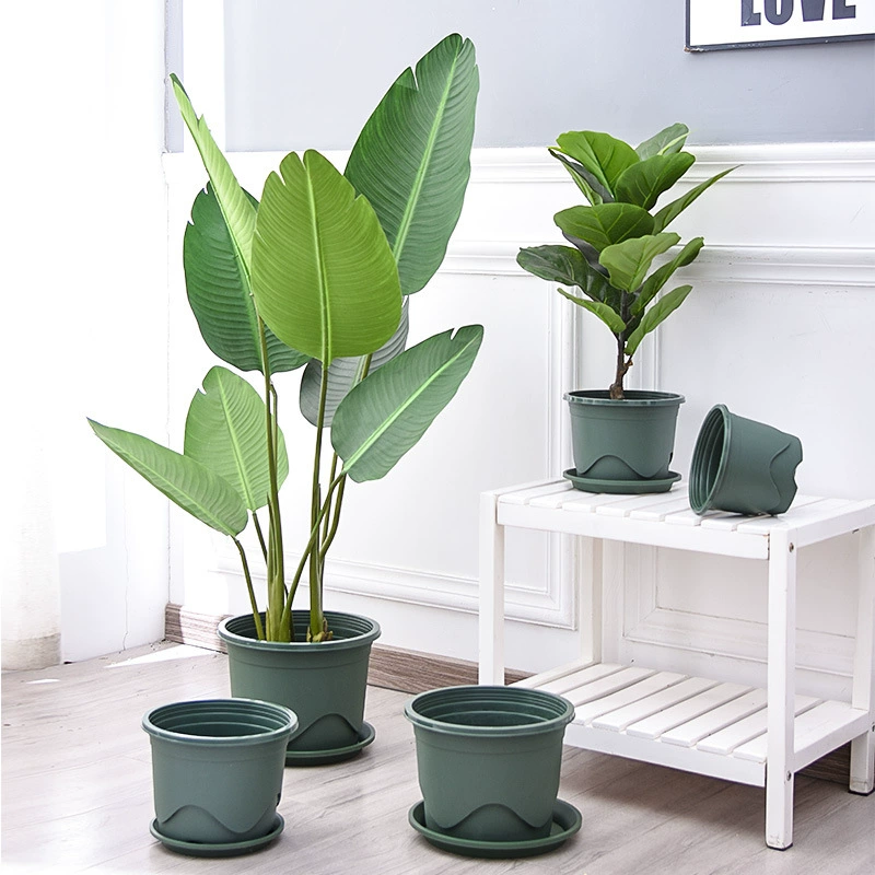 Мульти-Спецификация Коренастый галлонный горшок с контролируемым корнем Дышащий дренаж Пластиковый цветочный горшок Балкон Цветочная посадка Овощи Зеленый цветочный горшок Садоводство