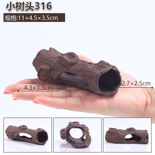 Fish house factory fish tank landscaping aquarium decoration purple sand fish and shrimp special-shaped avoidance house pot breeding pottery pot ornaments