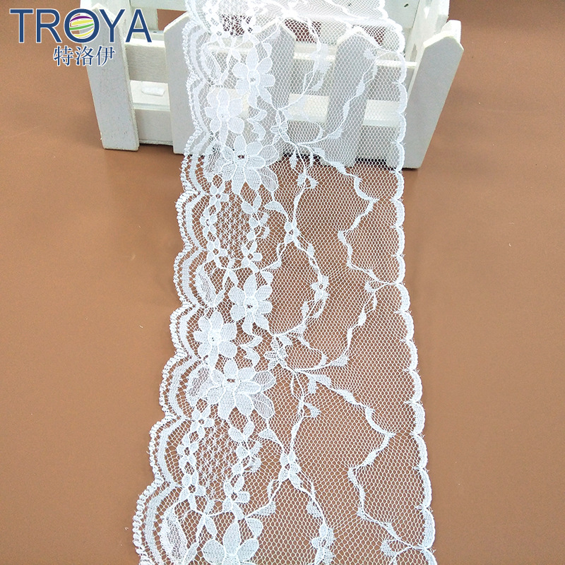 新款无弹蕾丝花边 8.5CM宽裙摆婚纱服装辅料花边 lace