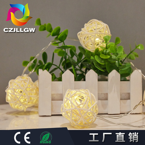 Factory wholesale Thai sepak takraw lamps led string lights Christmas children's room decoration lights colorful lights holiday lights battery models