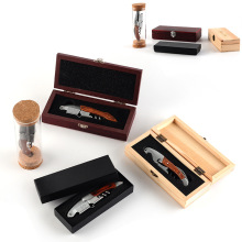 厂家批发 红酒开瓶器酒具礼盒套装 木柄开瓶器套装 多功能开瓶器