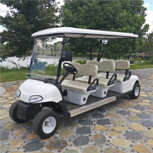 六座全地形场地巡逻游览代步智能油电混合低速四轮燃油助力观光车