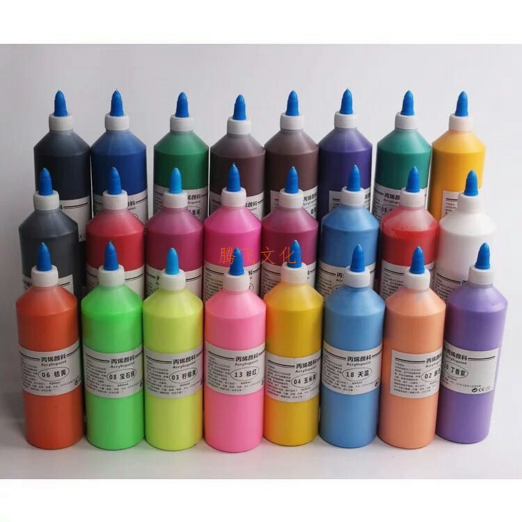 500ml propylene Plaster doll Dedicated Pigment propylene children Graffiti Coloured drawing propylene diy Special paint