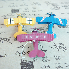 Ironware family plane model ornament handmade retro creative car interior desk decoration iron plane ornament