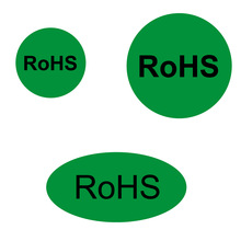 供应现货警示语圆形椭圆形RoHS标签警告语环保不干胶 贴纸标贴