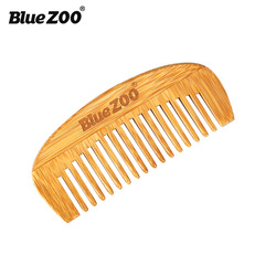 Bluezoo Cross-border E-commerce Bestselling Crescent Moon Comb 12*5.2cm Bamboo Handle Hair Comb Portable Hair Styling Tool