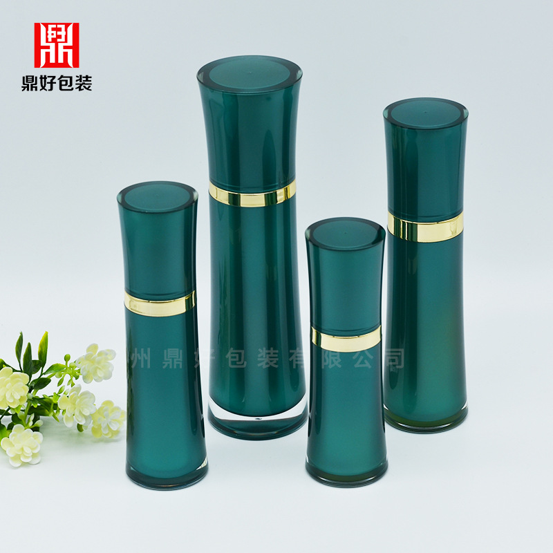 厂家供应亚克力15ml乳液瓶腰形精华喷雾爽肤水精华水柔肤水化妆品