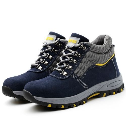 Labor protection shoes men's steel toe caps anti-smash and puncture-proof construction site safety welder work shoes high-top old protection winter breathable