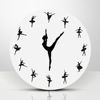 Taobao Small Sale Terram Mirror Wall Sticker Living Room lying DIY Ballet Dance Girls' hanging clock 30