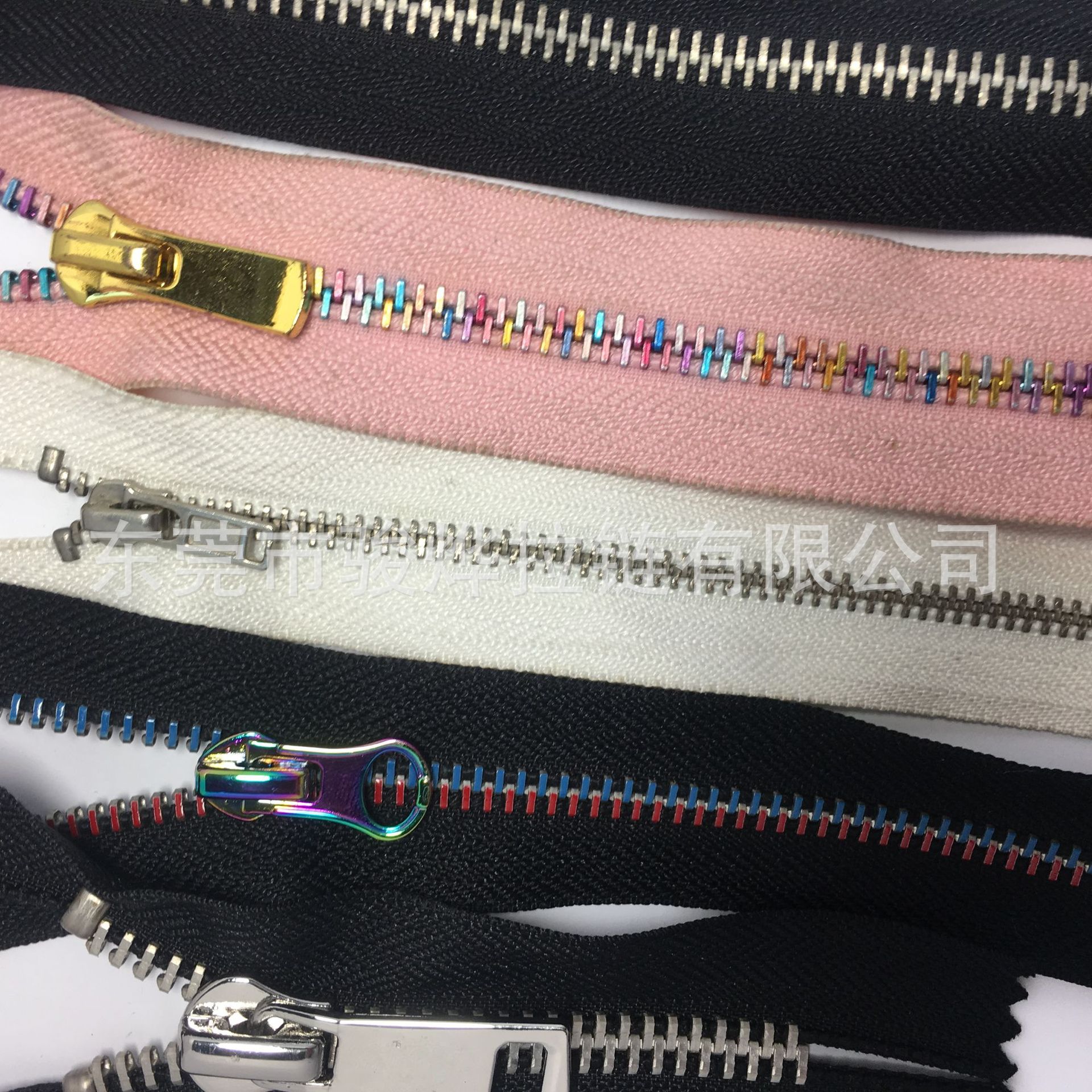 铝牙金属拉链 彩色金属铝牙拉链 5号金属铝牙拉链