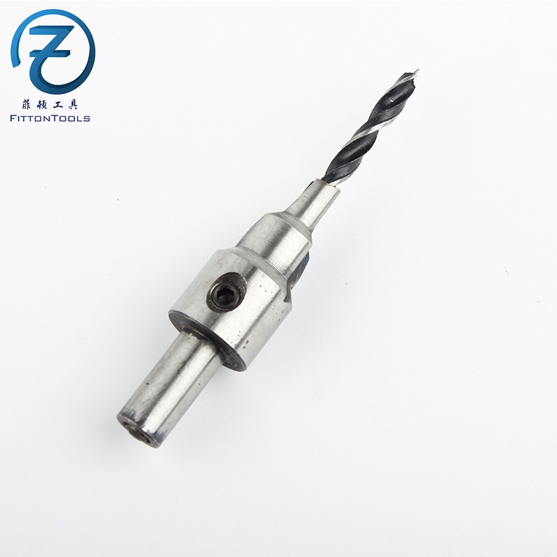 两刃三阶木工沉孔钻 三尖木工沉头钻 自定心锥孔钻木工开孔器