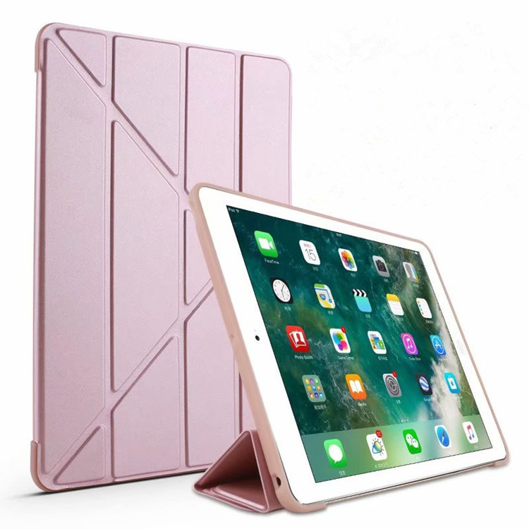 For ipad10 Transformers Protective Case 9.7 New Pro11 All-inclusive 10.2 Silicone air45mini6 Leather Case