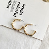 Fashionable base metal bamboo retro earrings, European style, Japanese and Korean