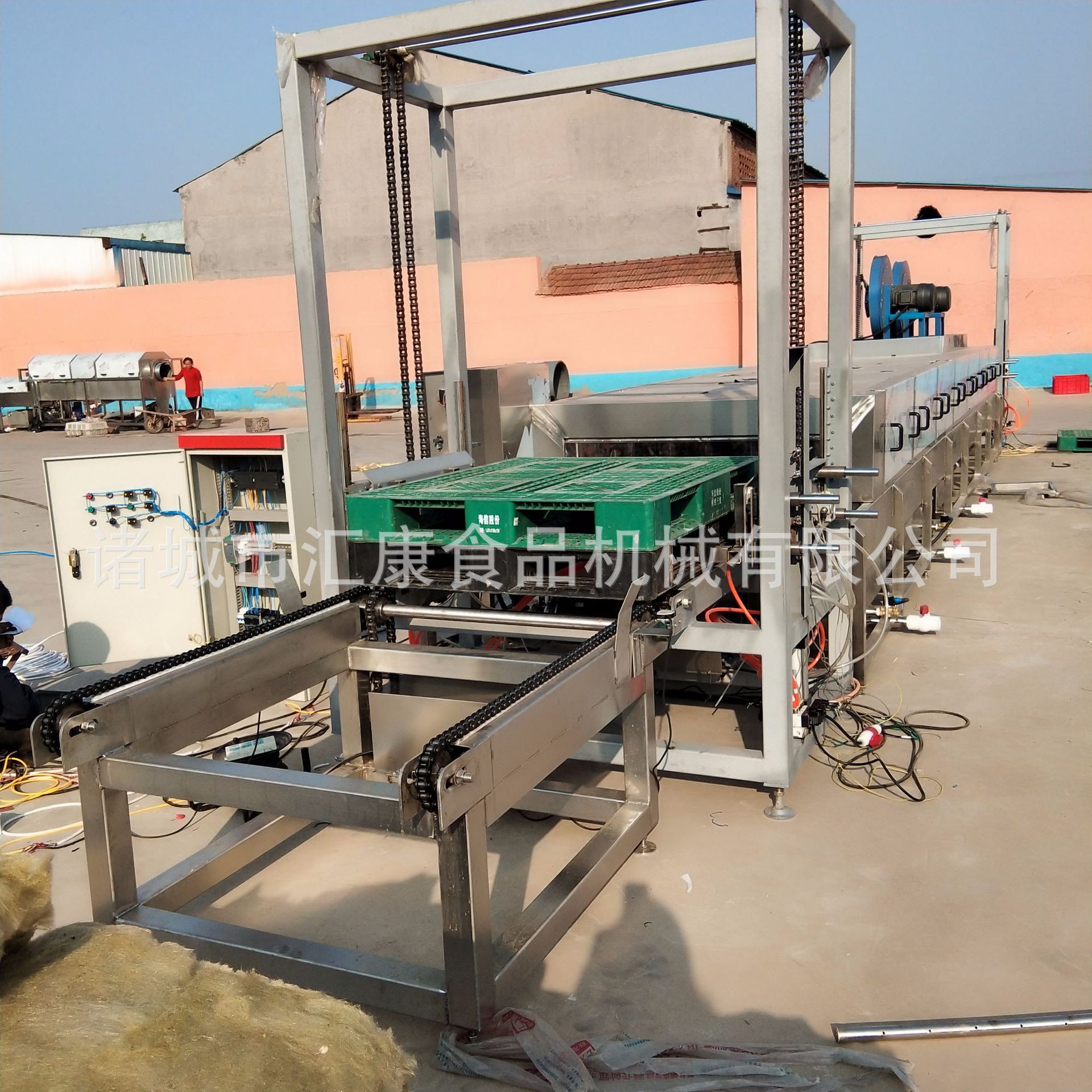 汇康高压泵循环用水食品箱清洗机   鸡柳盘子除污机