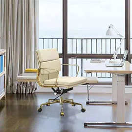 土豪金办公休闲家用电脑椅实用简洁时尚高档精品镀金洽谈转椅