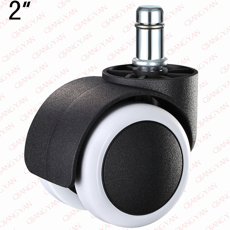 2inch Snap Ring Universal Wheel Computer Chair Wheel Boss Chair Caster Swivel Chair Wheel Executive Chair Nylon Furniture Caster