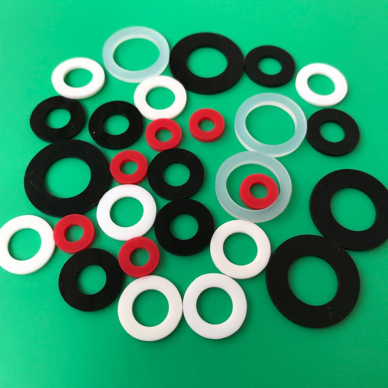 供应黑色硅胶密封垫片 防水耐高温透明硅胶垫圈 耐磨橡胶平垫圈