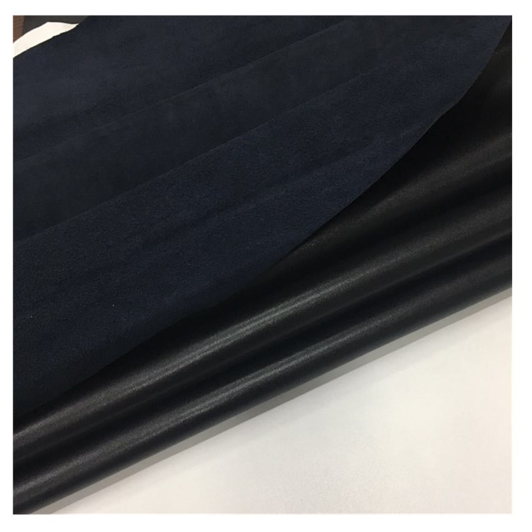 牛皮革源头厂家批发超纤贴皮纳帕纹真皮皮料