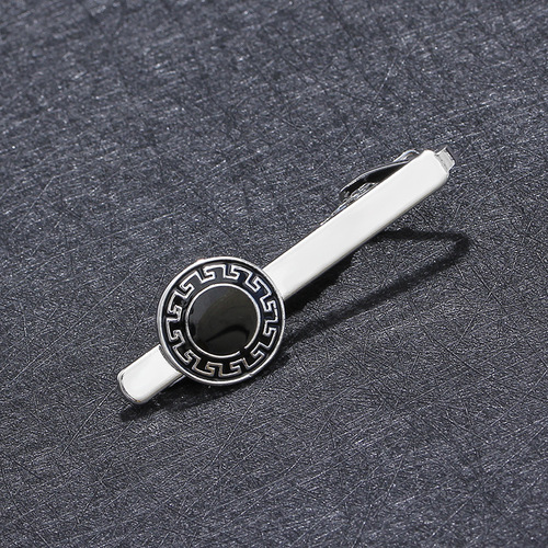 Factory direct sales European and American cross-border fashion hot-selling men's tie clip business French shirt accessories Wish Amazon