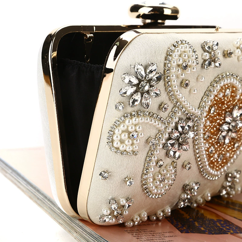Сумка для ужина Cross-Brange Explosion Pearl, инкрустированная бисером, вечернее платье, вышитая бисером, ручная сумка-клатч