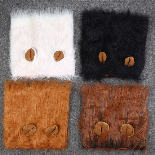 Manufacturer Direct Pet Wig Wolf Instantly Turns into a Lion Funny Lion Headwear for Dogs Dog Collar Wholesale