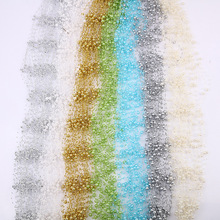 厂家批发8+3满天星链条圆珠链DIY新娘发饰饰品配件连线珠货源