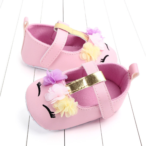 Baby toddler shoes soft sole unicorn flower newborn shoes cute…