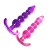 Wuzhu anal plug, five -linked beads, transparent crystal anal plug high -quality TPE material set four -piece manufacturer