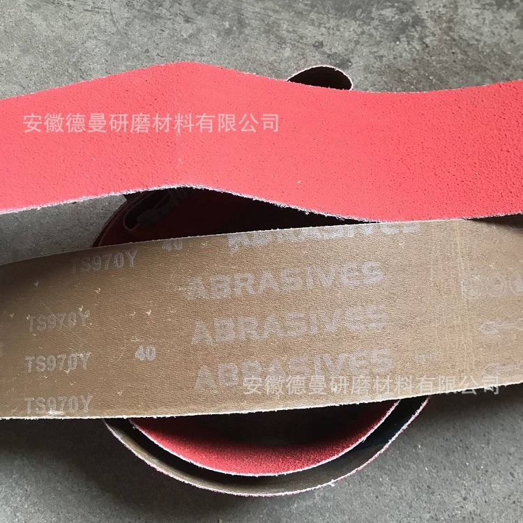 供应TS970Y硬质金属打磨砂带 钢板 钢卷 工具钢打磨抛光带