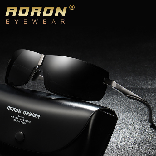 AORON New Men's Polarized Sunglasses Polarized Glasses Sunglasses Driving Night Vision Goggles Manufacturer Wholesale A519