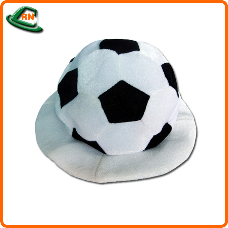 厂家直销黑白拼块常规足球帽子 球迷体育赛事 足球球队入场帽子