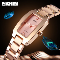 Shimei's new fashionable and simple ladies' diamond-encrusted British watch, women's steel watch strap, micro-business source brand watch