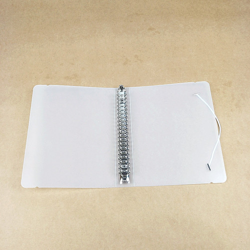 Frosted translucent PP strap binder shell A4B5A5A6A7 6-hole loose-leaf notebook notebook notepad