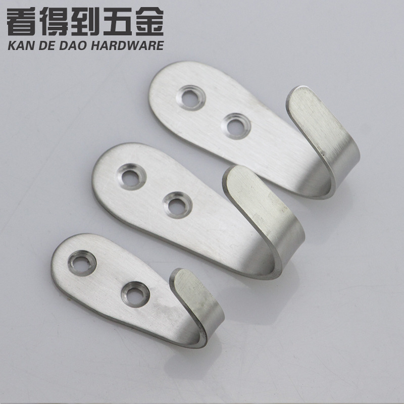 Gancho de ropa de acero inoxidable gancho único gancho de ropa sólida gancho familiar Hotel cocina baño colgando gancho de ropa