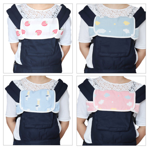 New cotton gauze sling dribbling sling wrap around pad sling chest dribbling napkin bite napkin baby