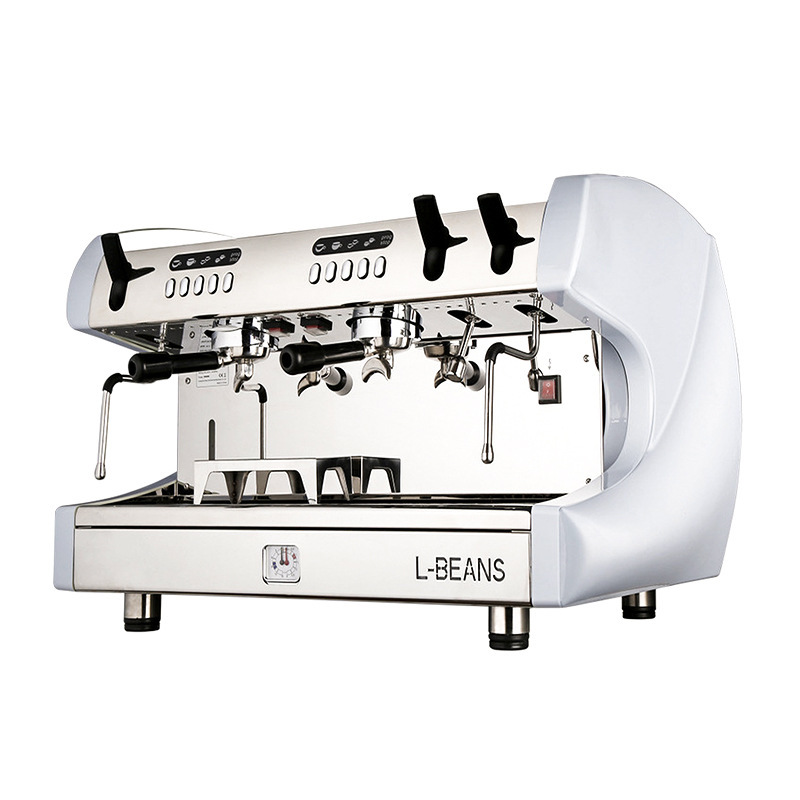 L-BEANS Italian commercial Semi-Automatic Coffee Machine double-headed Italian semi-automatic high Cup red copper boiler
