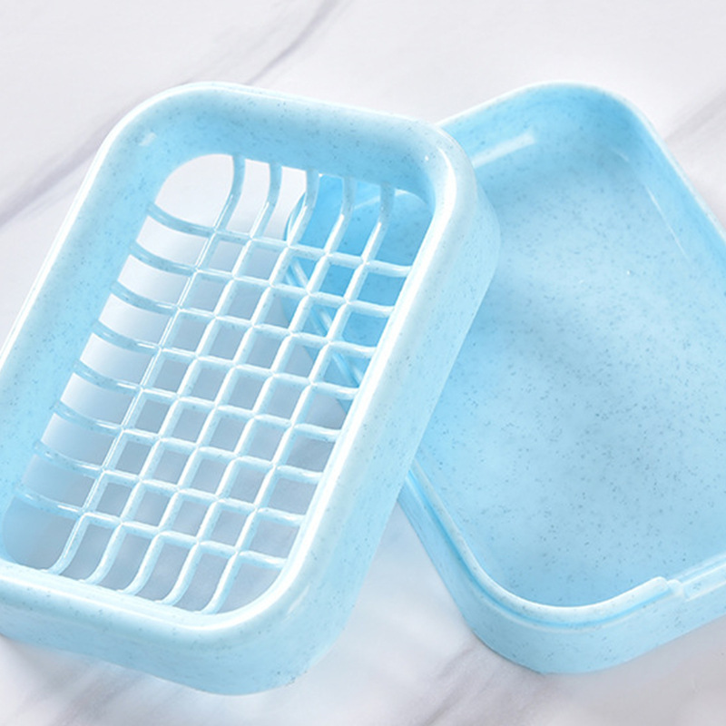 T caja de jabón de drenaje práctica caja de jabón de malla titular de jabón creativo caja de jabón de plástico