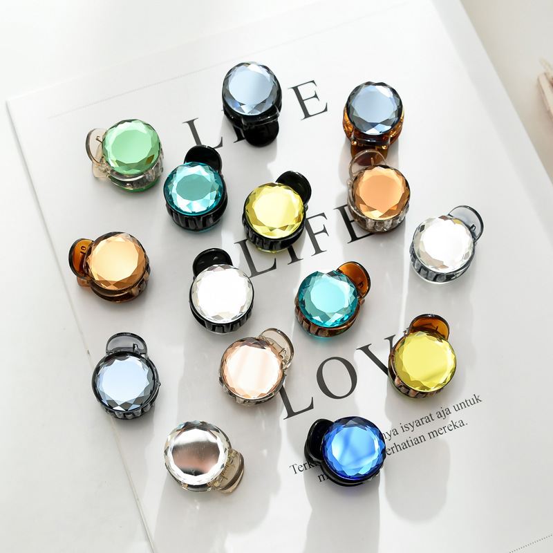 Korean-style crystal grip clip Crystal small grip clip Crystal hair clip Crystal half hair ponytail clip Crystal hair grip
