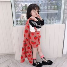 包邮 清仓特价  苹果针织背带裤童针织背带裤