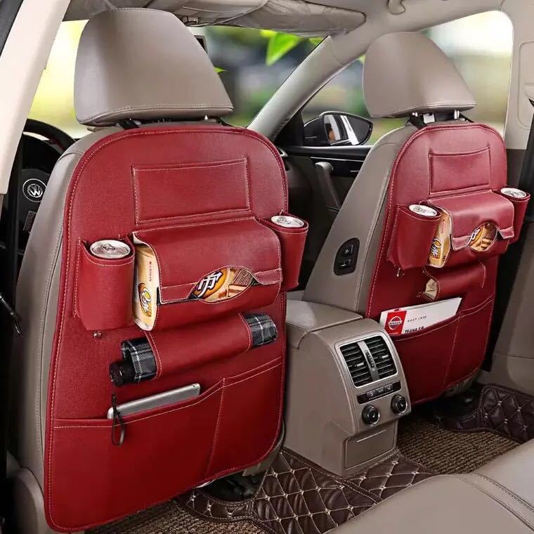 Bolsa de almacenamiento de asiento de coche de cuero bolsa de almacenamiento de asiento de coche bolsa de almacenamiento de coche