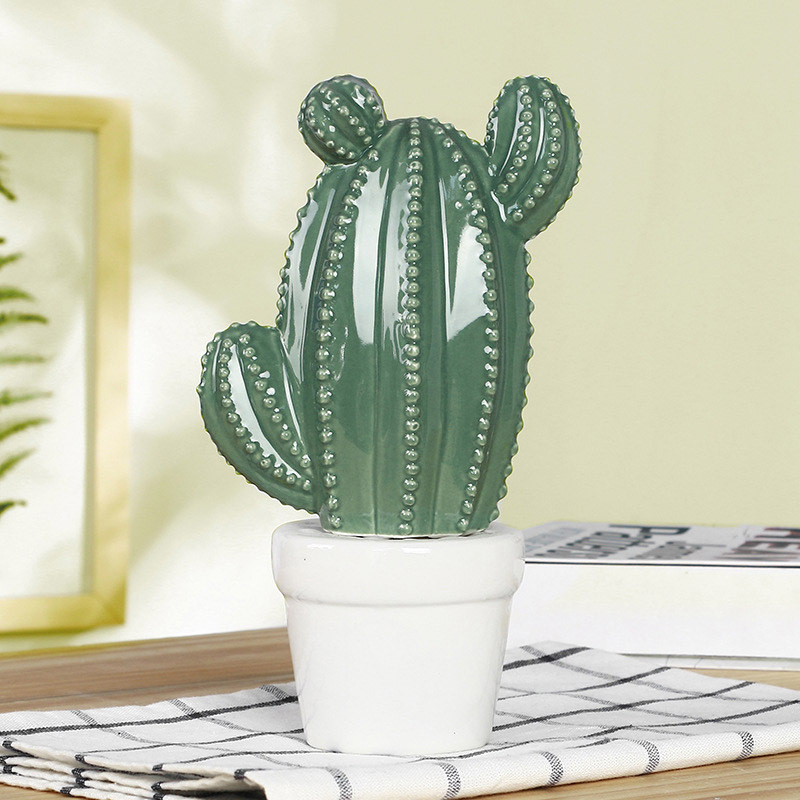 Ceramic crafts Nordic home decoration ornaments cactus creative gifts decoration factory direct wholesale