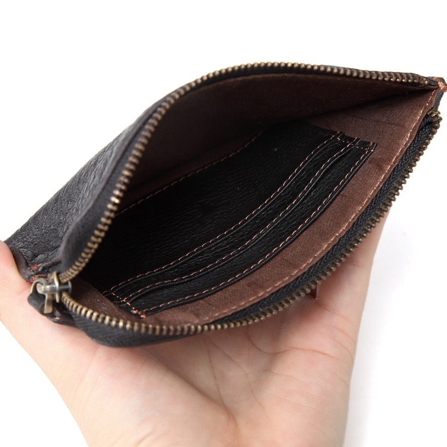 Wallet with zipper