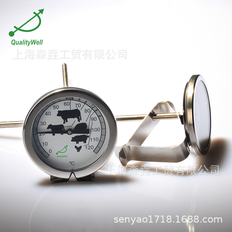 2�� 50mm����ֱ��ʳƷר��˫�����¶ȼ�