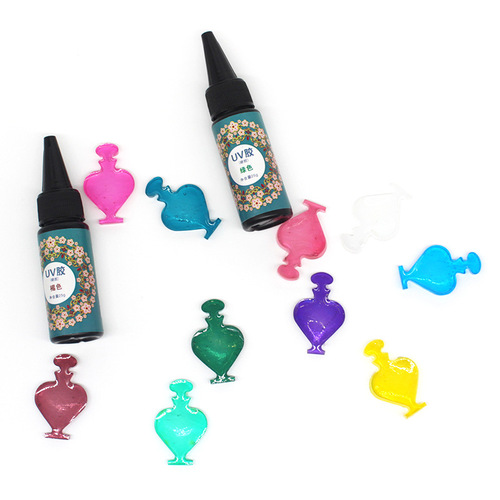 DIY crystal glue, color UV glue, color transparent uv glue, hard glue, gem metal frame UV glue