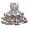 Evening dress sleevless, European style, tutu skirt