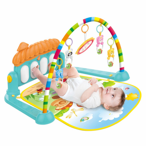 Baby Music Fitness Frame with Foot Piano and Crawling Mat, Cross-border Amazon Toys