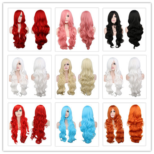 Yiwu Wig Cosplay Anime Wig Manufacturer Long Curly Hair 80cm Multi-Color Halloween One Piece Drop Shipping in Stock Yiwu Wig Cosplay Anime Wig Manufacturer Long Curly Hair 80cm Multi-Color Halloween One Piece Drop Shipping in Stock