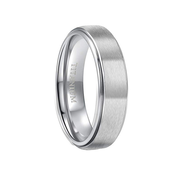 matte glossy ring stainless steel for men and women